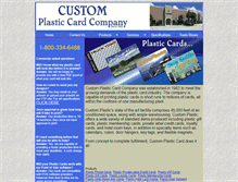 Tablet Screenshot of customplasticcard.com
